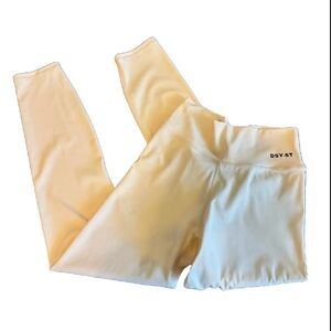 Daisy Street High Waist Leggings in Butter Yellow